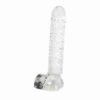 Dildo vidrio spiral clear