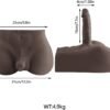Torso Men Sex Doll Brown
