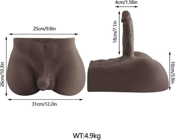 Torso Men Sex Doll Brown