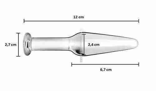 Plug anal vidrio