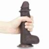 Dildo Tipo Piel Chocolate 9.5