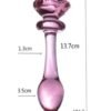 Plug Anal Vidrio De Flor