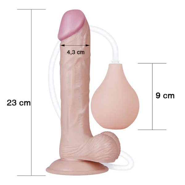 Dildo Eyaculador Squirt Extreme Flesh 9”
