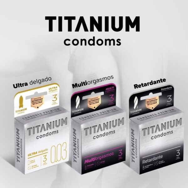 Condones Titanium x3 Cajas