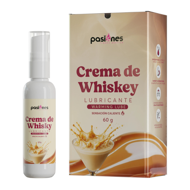Lubricante Crema de Whisky Pasiones